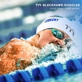 thumbnail image 2 of TYR Blackhawk Racing Swim Goggles - Advanced Swimming Goggles for Competition Anti-Fog UV Protection Watertight Fit, Blue/Navy, 2 of 6