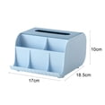 thumbnail image 2 of FNNMNNR Living Room Bedroom Roll Tissue Box Divided Space Saving Holder for Office Table Bedroom Living Room, 2 of 4