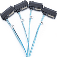 thumbnail image 5 of 3X Mini SAS SFF-8643 to 4X29Pin SFF-8482 Hard Disk Server Cable 3.33TF/1M, 5 of 6