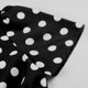 thumbnail image 5 of Puntoco Vestido De Manga Corta Con Cuello En V, Falda Con Vuelo De Cintura Elástica De Manga Corta Con Cuello En V Retro Hepburn Para Mujer Negro Xl, 5 of 6