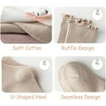 thumbnail image 3 of Laklulu 5 Pairs Baby Girl Non Skid Socks Toddler Frilly Ruffle Socks Infant Newborn Anti Slip Socks, 3 of 6