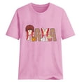 thumbnail image 4 of Summer Saving Wycnly Womens Tops Summer Short Sleeve Round Neck Mama Letter Print Tee Shirts Mother's Day Loose Breathable Ladies Fashion Pullover Blouses Pink m Clearance Under $5, 4 of 4