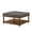 Granite, variant on Large Square Tufted Linen Ottoman Coffee Table, Upholstered Footrest with Solid Wood Storage Shelf, Granite Living Room Center Table