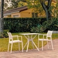 thumbnail image 1 of Siesta ISP7000S-WHI Artemis Dining Set with 2 Arm Chairs  White, 1 of 1