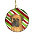thumbnail image 1 of Bullmastiff Candy Cane Holiday Christmas Ceramic Ornament, 1 of 1