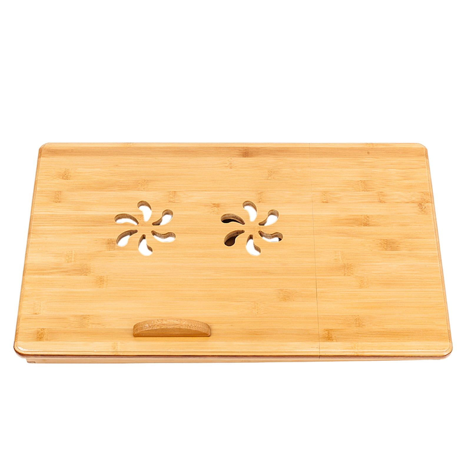 Private Jungle 53cm Trendy Double Flowers Engraving Pattern Adjustable Bamboo Computer Desk,Wood Color Private Jungle 53cm Trendy Double Flowers Engraving Pattern Adjustable Bamboo Computer Desk,Wood Color