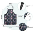 thumbnail image 7 of Dark Blue Princess Castle Night Pattern Kids Aprons for Girls and Boys,Adjustable Neck Strap Toddler Aprons for Kids Cooking Baking, 7 of 7