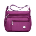 thumbnail image 2 of Bolso bandolera de hombro de moda informal para mujer, bolso para madre, bolso de tela Oxford de gran capacidad para mujer de mediana edad y mayores, 2 of 6