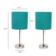thumbnail image 3 of Simple Designs 19.5" 2 Pack Stick Table Desk Lamp Set, 3 of 9