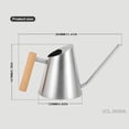thumbnail image 3 of MOQIN Watering Can Indoor Plants, Small Metal Water Pot Long Spout, Silver, 30 oz, Modern Small Water Cans Long Spout for Outdoor Watering Plants, 3 of 9