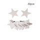 thumbnail image 4 of Ounissouiy Recortes de confeti de estrellas colgantes, adorno de cartel pequeño, decoración de fiesta, adorno creativo para el hogar, adornos de Kits de decoración para fiestas blanco plateado Ounissouiy HA059433-01, 4 of 6