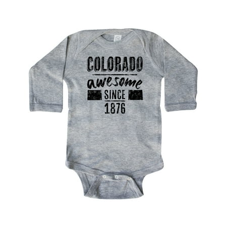 

Inktastic Colorado Awesome Since 1850 Gift Baby Boy or Baby Girl Long Sleeve Bodysuit