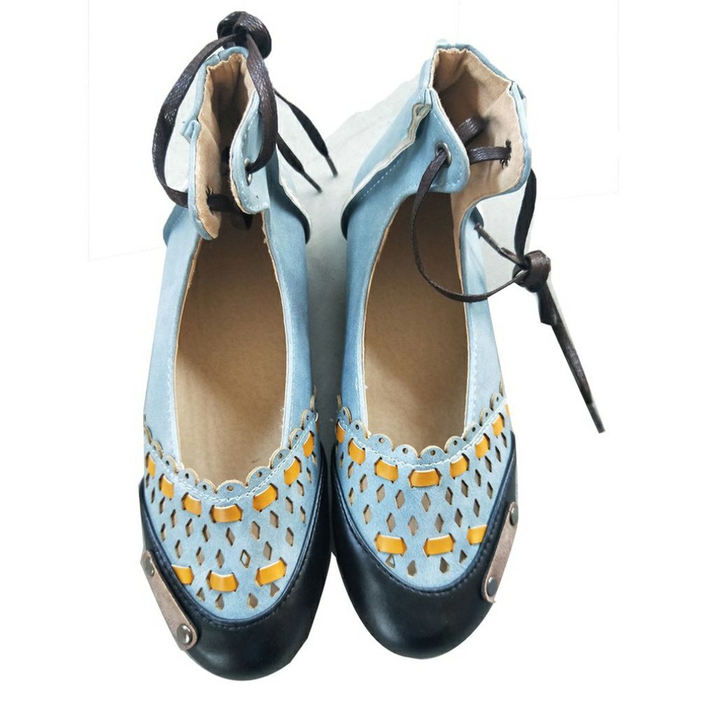 Just Clearance Openwork flat heel shoes 
