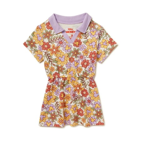 

Disney Toddler Girls Mickey Mouse Floral Print Retro Dress Sizes 2 Toddler-18 Months