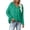 Green, variant on Kukoosong Women's Casual Jacket, Fashion Solid Color Long Sleeve Button Down Jacket, Hooded Button-Up V-Neck Sweater Coat