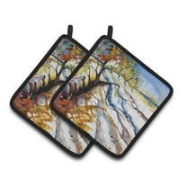Caroline's Treasures JMK1272PTHD Sand Dune Pair of Pot Holders , 7.5HX7.5W, multicolor
