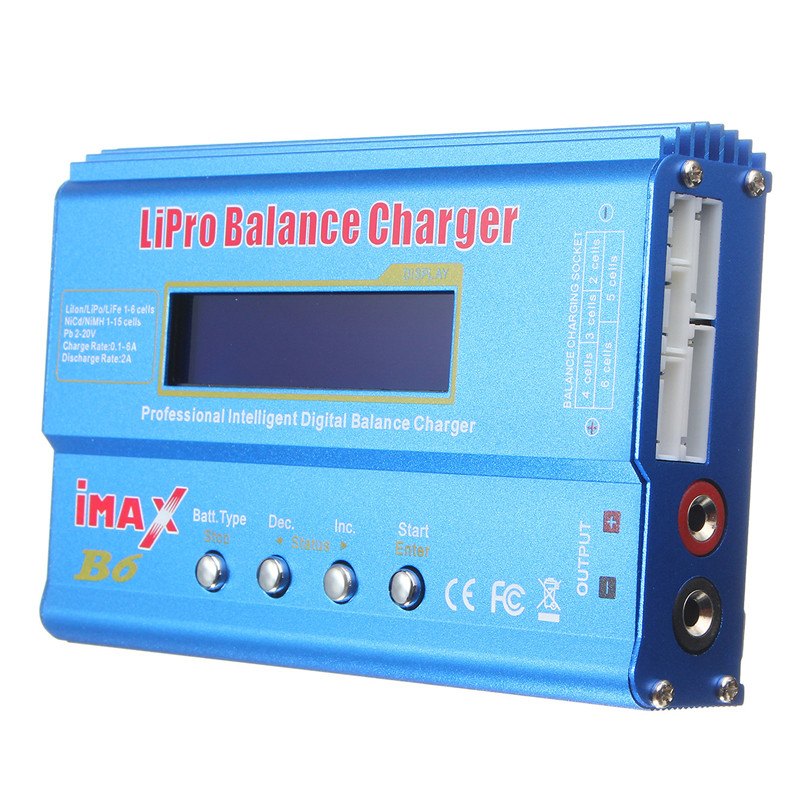 Hengfuntong-Elec IMAX B6 Digtal LCD RC Battery Balance Charger Discharger with 15v 6A AC/DC Adaptor for RC Lipo Li-Ion Ni-MH Battery Charging Deans with Power Hengfuntong-Elec IMAX B6 Digtal LCD RC Battery Balance Charger Discharger with 15v 6A AC/DC Adaptor for RC Lipo Li-Ion Ni-MH Battery Charging Deans with Power