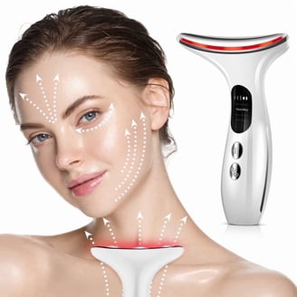 ELORTI 7 Color Neck Face Massager, Red Light Therap Facial Massager, Face cuIpting Tool for Wrinkles, Double Chin, Vibrating Galvanic Machines, White - Walmart.com ELORTI 7 Color Neck Face Massager, Red Light Therap Facial Massager, Face cuIpting Tool for Wrinkles, Double Chin, Vibrating Galvanic Machines, White - Walmart.com