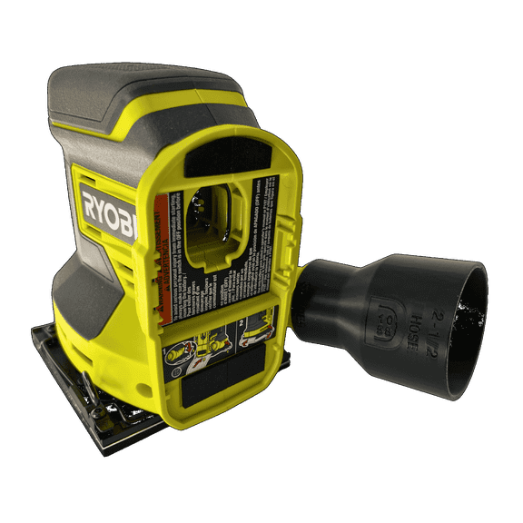 Sander Vacuum Adapter for Ryobi ONE 18-Volt Cordless Sanders PCL406 5" Orbital Random and PCL401 Quarter Sheet Sanders - Shop Vac Attachment for Dust Collection by 1058Designs(2-1/2")
