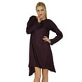 thumbnail image 3 of Bimba Women Asymmetrical Poncho Flaired Dress Knee Length Full Sleeve Dress, 3 of 6
