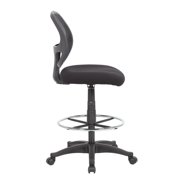 Boss Office Products Commercial Grade Mesh Drafting Chair, Black