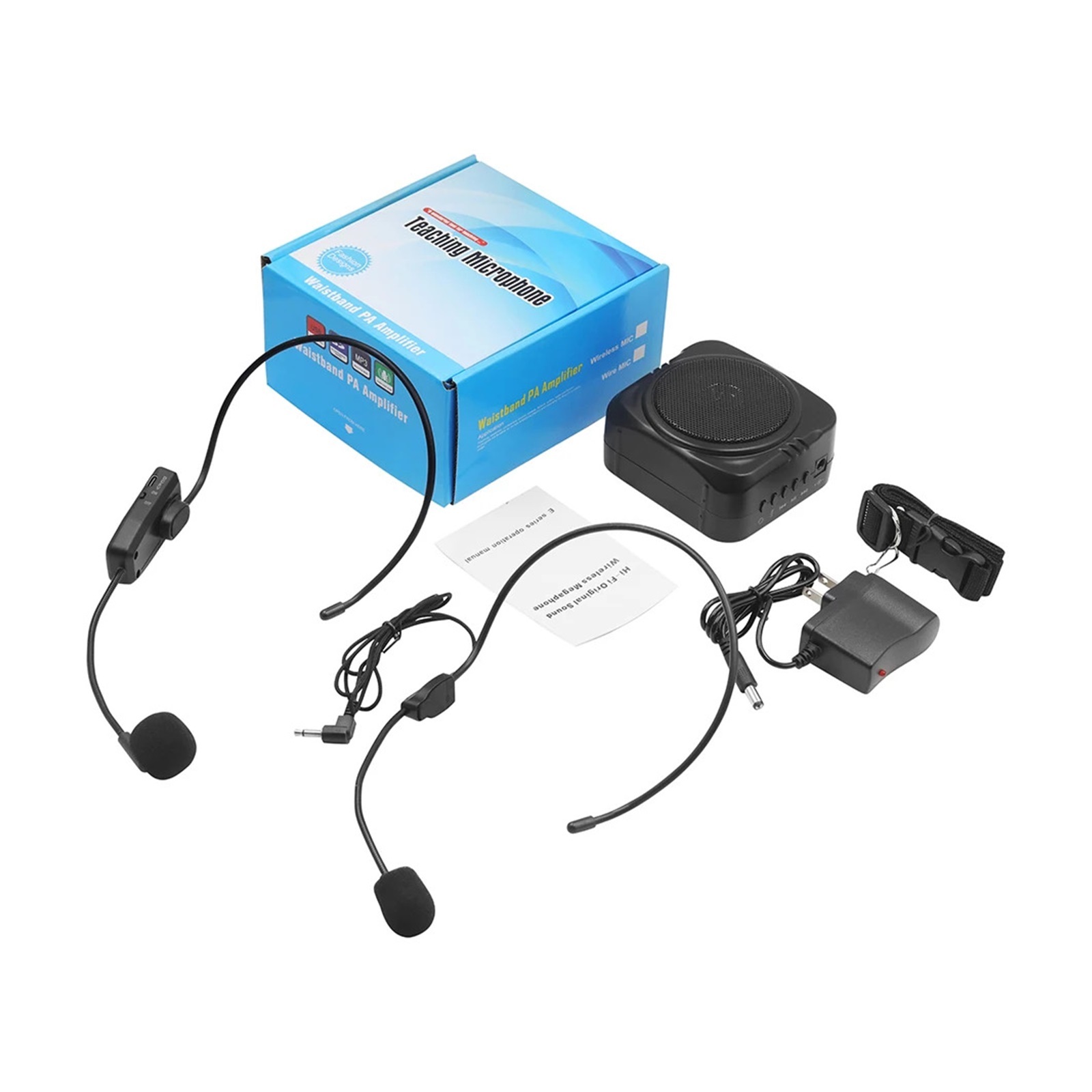 Voice Amplifier UHF Wireless Microphone Speaker Portable Teaching Lecture Tour Guide ,Powerful&Original Sound