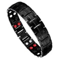 thumbnail image 1 of Pulsera Magnética Feraco Acero Titanio con Doble Fila para Hombre, 1 of 9