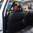 thumbnail image 5 of POLERO Plush Microfiber Bucket Seat Protector, Waterproof Sweating Car Seat Cover, Compatible with Truck Seat Van, Fit for Sedan Vehicle Rainbow Mushroom 1 Pack, 5 of 7