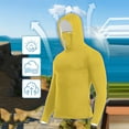 thumbnail image 7 of Sun Protection Hoodie for Mens，UPF 50+ Long Sleeve Shirts with Mask Front Zipper Rash Guard UV Spf Tee Shirts Athletic Stretch Quick Dry Sun-Protective Clothing Golf Joggers Blouses Summer 2025, 7 of 7