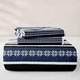 thumbnail image 5 of jejeloiu Nautical Striped Twin Quilt Set,Wave Print Twin Coverlet Set For Boys,Blue Gray,2-Piece, 5 of 7