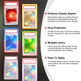 thumbnail image 6 of Two-Color Gradient Slab Protector Graded Bumper for PSA Graded Cards Only,Colorful Edge Protector - 6PACK Green&Pink, 6 of 6