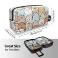 thumbnail image 4 of Goofa Lovely Bear Printed Toiletry Bag with Handle,Large Capacity Travel Makeup Cosmetic Bag for Women, Carry on Airport Airline Compliant Bag, 4 of 9