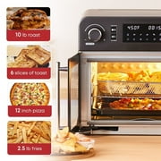 Elite Cuisine French Door 23 L Air Fryer Oven, Black