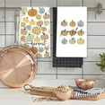 thumbnail image 6 of Fall Kitchen Dish Towel 18 x 26 Inch Happy Harvest Pumpkin Tea Towel Colorful Autumn Dishcloth Rustic Farmhouse Hand Drying Cloth Towel for Kitchen Cooking Baking, 2 Pack, 6 of 6