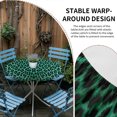 thumbnail image 2 of Green Leopard Print Round Tablecloth for 45-54 Inch Tables,Fitted Table Cover with Elastic Edge,Farmhouse Abstract Animal Patterned Waterproof Outdoor Table Cloth Protector for Patio Garden Dinner, 2 of 9