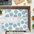 thumbnail image 2 of MeyJey Kitchen Rug Set 3 Pcs, Non Slip Machine Washable Kitchen Floor Mats for Home Floor and Living Room, Teal/Gray, 2 of 14