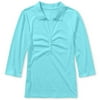 Juniors' 3/4-Sleeve Polo Shirt