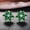 Green, variant on New Arrival Gorgeous Big Flower Stud Earring for Women Wedding Engage Dance Party Noble Brilliant Earrings