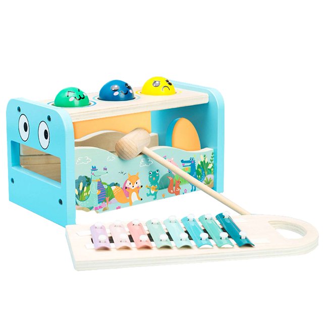 Pounding Bench Toy Multifunctional Musical Pounding kids Xylophone