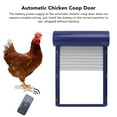 thumbnail image 4 of Automatic Chicken Coop Door, 3 In 1 Light Sense Timing Remote Control Auto Coop Door, Metal Aluminum Alloy Battery Powered Coop Door For Suitable Sized Ducks, 4 of 8