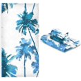 thumbnail image 7 of Dreamtimes 3 PCS Towel Watercolour Palm Trees Cotton Bath Towel Set (1 Bath Towel, 1 Hand Towel, 1 Washcloth) for Bathroom, Super Soft and Quick Dry Towels, 7 of 7