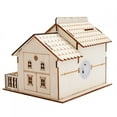 thumbnail image 2 of Garosa Miniature Villa Money Coin Storage Box Money Bank House Model Home Decor,  Dollhouse,  Coin Storage Box with Night Night, 2 of 7
