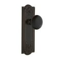thumbnail image 2 of Nostalgic Warehouse Meablk_Prv_234_Nk Black Porcelain Solid Brass Privacy Door Knob Set -, 2 of 6