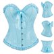 thumbnail image 1 of Faja moldeadora de cintura para mujer, corsé fruncido con encaje y soporte para el pecho, faja de poliéster para mujer, 1 of 8