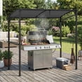 thumbnail image 5 of Costway 7'x4.5' Grill Gazebo Outdoor Patio Garden BBQ Canopy Shelter Storage Hook, Gray Gray, 5 of 11