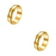 thumbnail image 3 of Minnieouse Anillo de moda ligero portátil de moda anillos de dedo resistente impermeable tamaño pequeño joyería hombres regalo Festival 7 oro 7 oro 2piezas, 3 of 6
