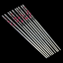 ELAYARD Steel Chopsticks Silver Stainless Steel Tableware All 5 Pairs