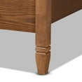 thumbnail image 6 of Baxton Studio Malia Contemporary Engineered Wood Back Support Canopy Bed, Queen, Walnut Brown, 6 of 9