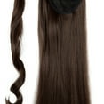 thumbnail image 4 of SHCKE Wrap Around Long Hair Extension for Women 20" 22" Straight Wavy Ponytail Extensions Clip In Ponytail Extensions Medium Brown Synthetic Hair Piece, 4 of 4