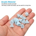 thumbnail image 3 of Uxcell 100 Pcs Acrylic Frosted Flower Beads Trumpet Flower Beads, Light Blue, 3 of 6